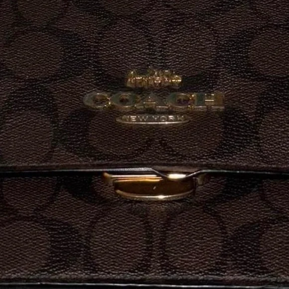 Coach Signature Brown Crossbody Bag - Picture 4 of 5